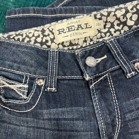 NWOT Ariat 25R Western Dark Wash Women's Boot Cut Jeans Cowgirlcore - Picture 5 of 7